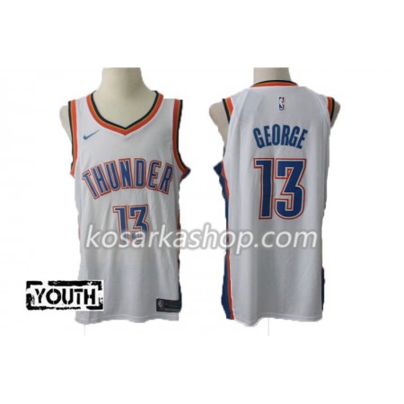 Dres Oklahoma City Thunder Paul George 13 Nike 2017-18 Bijela Swingman - Dječji
